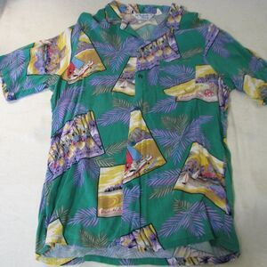 Vintage Tropical Breeze Landscapes Hawaiian Shirt